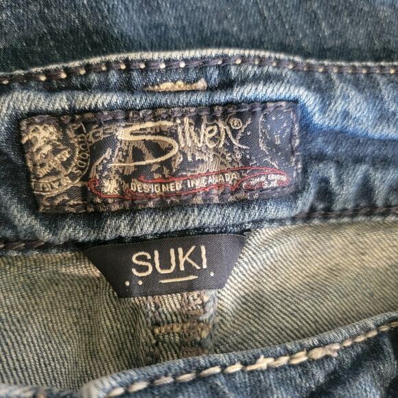 Silver Jeans Suki Women’s Size 14/31 Mid Slim Bootcut Medium Wash Denim Western - Picture 6 of 14